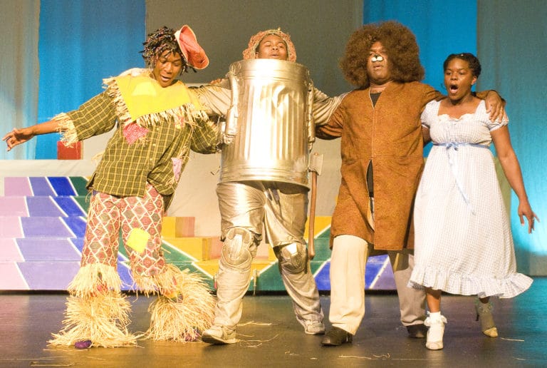 Performers in The Wiz at the Glema Mahr Center for the Arts