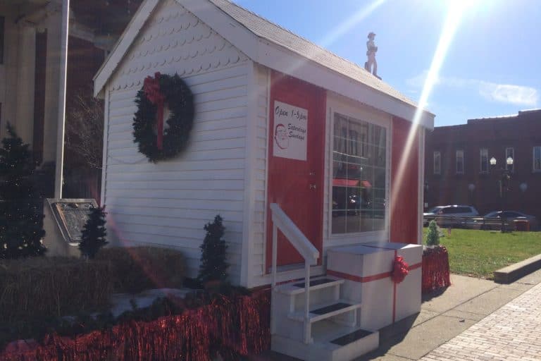 The Santa House in Downtown Madisonville, KY