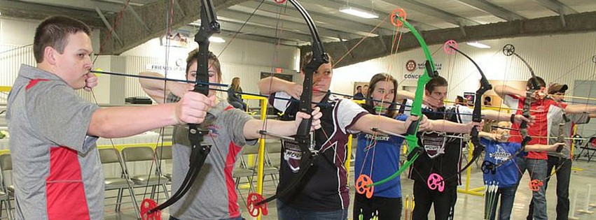 Archers at the West Kentucky Archery Complex in Madisonville, Ky